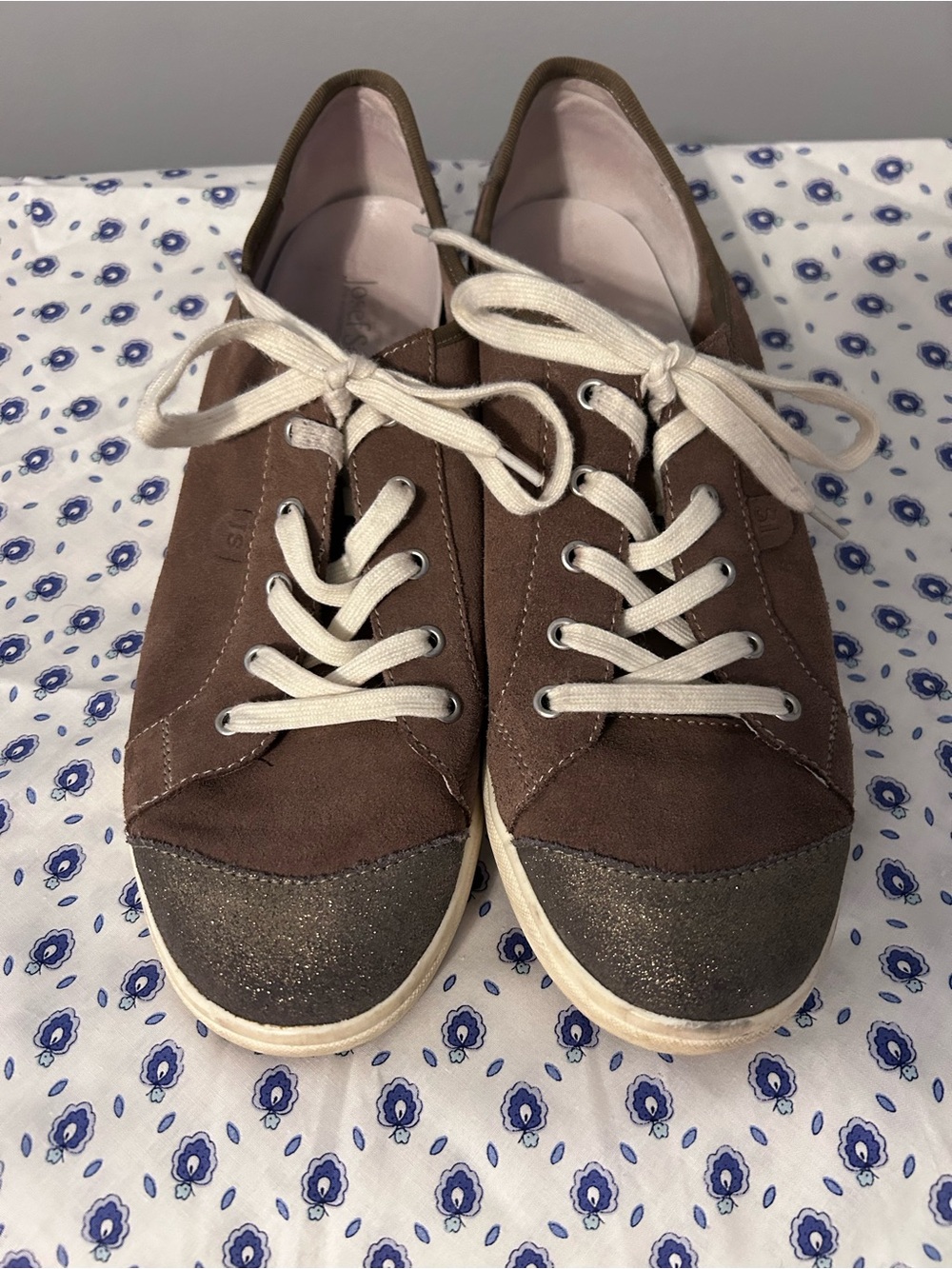 Josef Seibel Brown Suede Women's Lace-Up Sneakers - hard to find color!